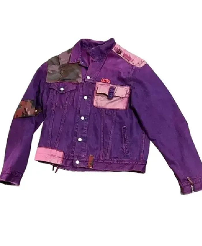 Curb Your Enthusiasm S12 J.B. Smoove Denim Purple Jacket For Men