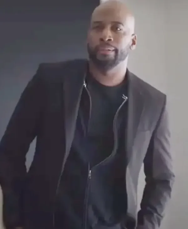 Damien Noble My Husbands Baby 2024 Black Blazer