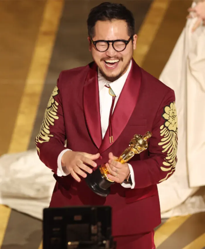 Daniel Kwan Oscar Awards 2024 Red Suit