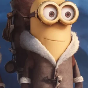 Despicable Me 4 Minions Shearling Leather Jacket On Sale