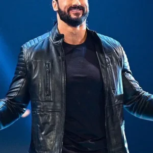 Drew Mcintyre Black Leather Jacket