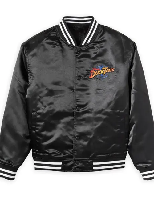 Ducktales Black Satin Varsity Jacket