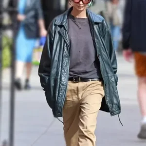 Emily Ratajkowski Leather Jacket