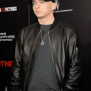 Eminem Leather Bomber Jacket 1