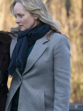 Erika Trucker 2024 Grey Wool Coat