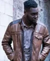FBI Morris Kalu Brown Leather Jacket For Sale