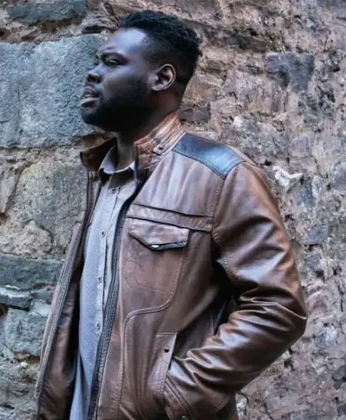 FBI Morris Kalu Brown Leather Jacket