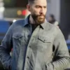FBI Season 05 Agent Omar Adom Grey Suede Jacket