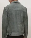 FBI Season 05 Agent Omar Adom Grey Suede Jacket Back