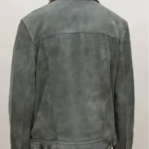 FBI Season 05 Agent Omar Adom Grey Suede Jacket Back