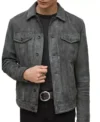 FBI Season 05 Agent Omar Adom Grey Suede Jacket For Sale