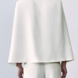 Francine Dead Hot 2024 White Cape Blazer