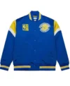 Golden State Warriors Heavyweight Satin Varsity Jacket