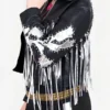 Harley Quinn Birds Of Prey Fringe Leather Jacket For Sale