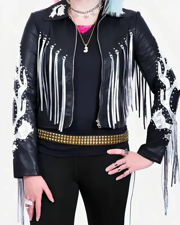 Harley Quinn Birds Of Prey Fringe Leather Jacket