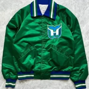 Hartford Whalers Starter Green Satin Jacket