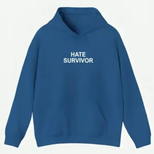 Hate Survivor Royal Blue Hoodie