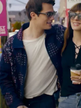 Hayes The Idea of You 2024 Blue Wool Jacket