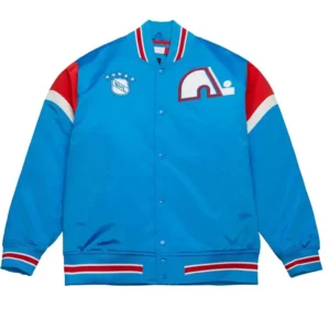 Henry Quebec Nordiques Heavyweight Blue Varsity Jacket