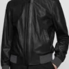 Hugo Boss Leather Bomber Jacket