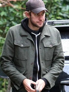 IF 2024 John Krasinski Grey Wool Jacket