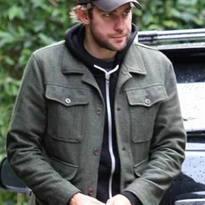 IF 2024 John Krasinski Grey Wool Jacket