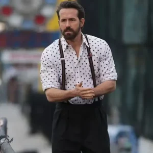 IF 2024 Ryan Reynolds Polka Dot Cotton Shirt