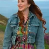 Irish Wish 2024 Lindsay Lohan Blue Denim Jacket