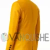 It Ends With Us 2024 Blake Lively Yellow Leather Coat left back