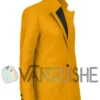 It Ends With Us 2024 Blake Lively Yellow Leather Coat right