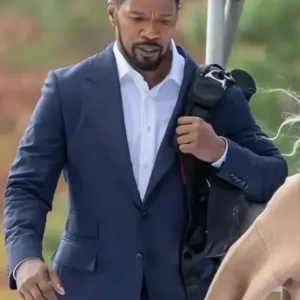 Jamie Foxx Back in Action 2024 Blue Suit