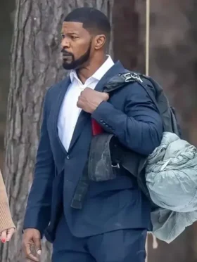 Jamie Foxx Back in Action 2024 Blue Suit For Sale