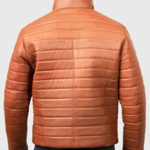 Jan M. Culbertson Brown Quilted Jacket Backside