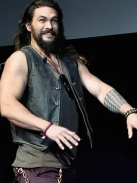 Jason Momoa Justice League Leather Vest