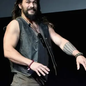 Jason Momoa Justice League Leather Vest