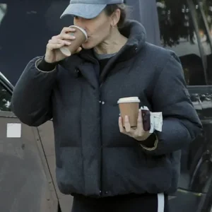 Jennifer Garner Black Puffer Jacket
