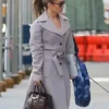 Jennifer Lopez NYC Gray Trench Coat For Women