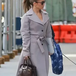 Jennifer Lopez NYC Gray Trench Coat For Women