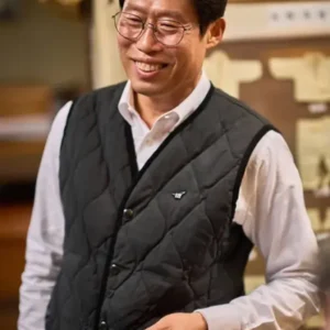 Jeon Jin Gi Exhuma 2024 Black Quilted Vest