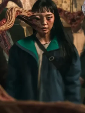 Jeong Su in Parasyte The Grey 2024 Blue Jacket