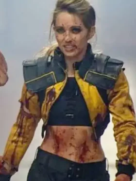Jessica Rothe Boy Kills World 2024 Yellow Jacket