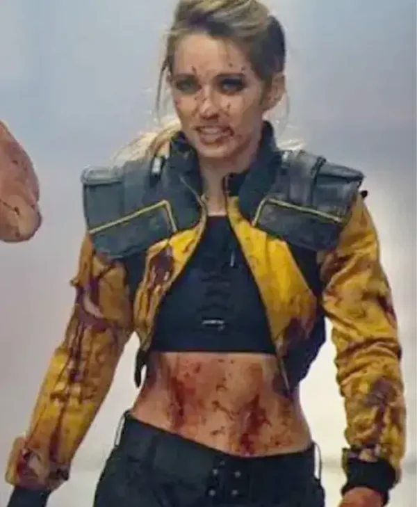 Jessica Rothe Boy Kills World 2024 Yellow Jacket