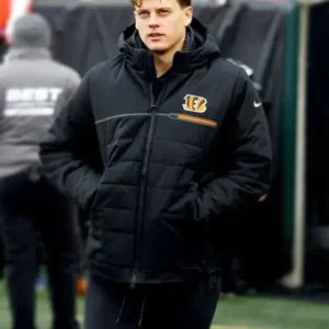 Joe Burrow Cincinnati Bengals Black Hooded Jacket