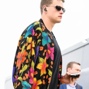 Joe Burrow Floral Bomber Jacket