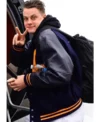 Joe Burrow Heisman Trophy Black Varsity Jacket On Sale 