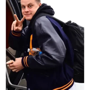 Joe Burrow Heisman Trophy Black Varsity Jacket On Sale 