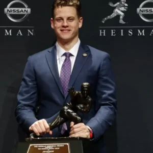 Joe Burrow Heisman Trophy Blue Suit 