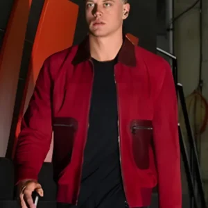 Joe Burrow Maroon Leather Bomber Jacket
