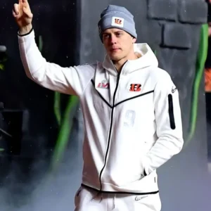 Joe Burrow Super Bowl LVI White Hooded Jacket