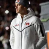 Joe Burrow Super Bowl LVI White Hooded Jacket On Sale